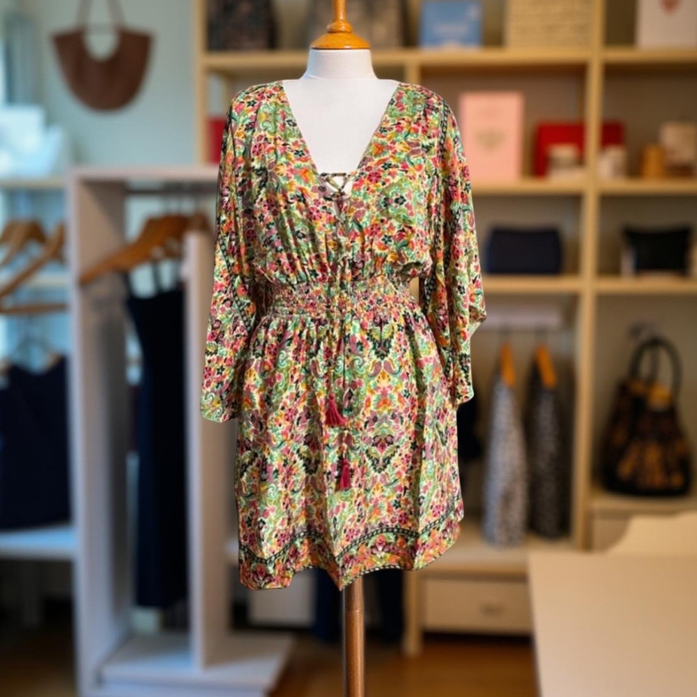 Anthropology dress made by Raga Jai Kimono Dress Large NWT - Picture 8 of 14